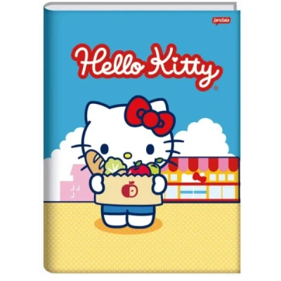 CADERNO BROCHURA 1/4 CD 80F HELLO KITTY JANDAIA