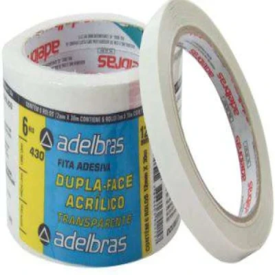 FITA 12X30 DUPLA FACE ADELBRAS