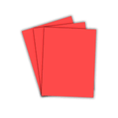 PAPEL COLOR 180G A4 50F VERMELHO USAPEL