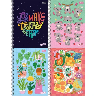CADERNO ESP COLEGIAL 1 E 10 MATERIAS -  SPICE TILIBRA