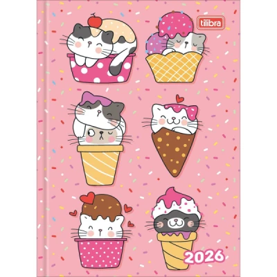 AGENDA COSTURADA SPICE FEMININA 2D M4 (123MMX166MM) - TILIBRA
