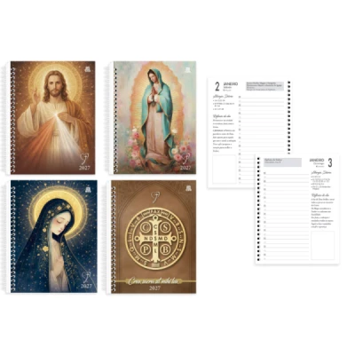 AGENDA ESPIRAL DIARIO DE FE 2027 192F (123X162MM) ANIMATIVA
