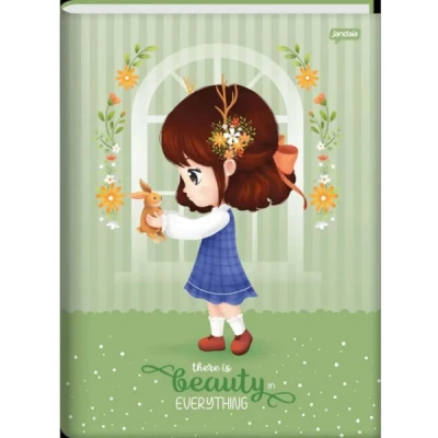 CADERNO BROCHURA 1/4 CD 48F NINA JANDAIA