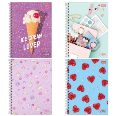 CADERNO ESP CD UNIVERSITÁRIO VIBE FEMININO - TILIBRA