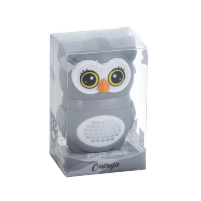 APONTADOR 1 FURO PLÁSTICO E BORRACHA - CORUJA AP0205 BRW