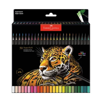 LAPIS DE COR C/50 SUPERSOFT PASTEL 210750 FABER CASTELL