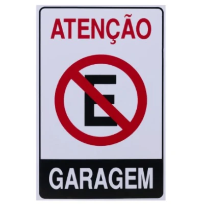 PLACA SINALIZACAO GARAGEM - ACESSO
