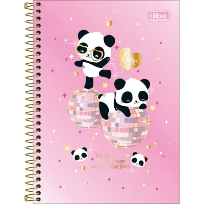 CADERNO 1/4 ESP CD 80F LOVE FRIEND TILIBRA