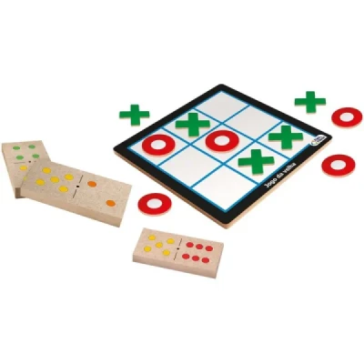 JOGO DIVERSO JOGO DA VELHA + DOMINO UNIDADE 792554 - PAIS E FILHOS