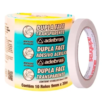 FITA 09X30  DUPLA FACE ADELBRAS