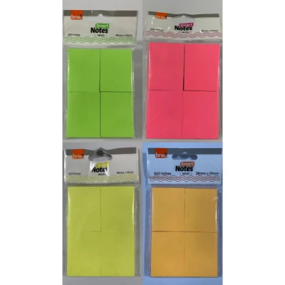 BLOCO ADESIVO SMART NOTES 38X51 C/4 400F BRW