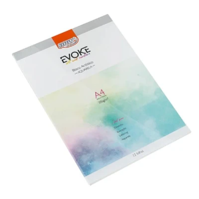 BLOCO PAPEL ARTISTICO AQUARELAVEL  A4 300GR PP6461 BRW