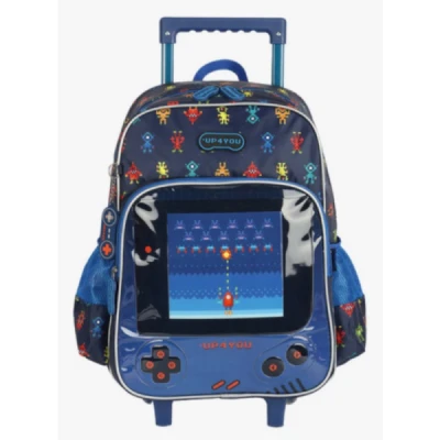 MOCHILA C/RODA GAMER AZUL UP4YOU IC41062 - LUXCEL