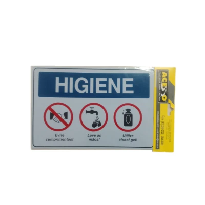 PLACA SINALIZACAO HIGIENE - ACESSO