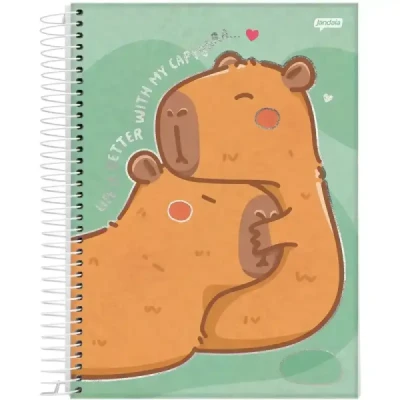 CADERNO 10MT 160F ESP CD CAPYVIBES JANDAIA