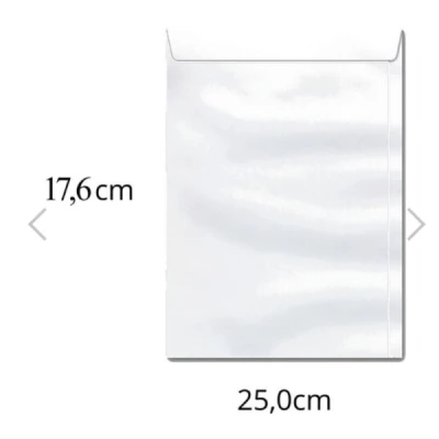 ENVELOPE 176X250 BRANCO
