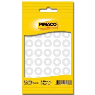 ETIQUETA AUTO REFORCO ADESIVA TRANSPARENTE14,5MM C/150 PIMACO