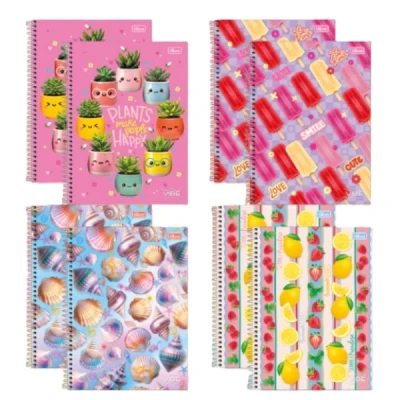 CADERNO ESP CD UNIVERSITÁRIO VIBE FEMININO - TILIBRA