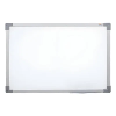 QUADRO BRANCO MOLDURA MADEIRA REVESTIDO ALUMINIIO 70X50CM SOFT - STALO