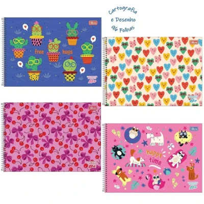 CADERNO DESENHO ESP CD 96F D+ FEM TILIBRA