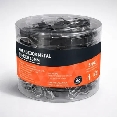PRENDEDOR DE PAPEL (BINDER) 15MM JOCAR