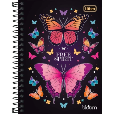CADERNETA 1/8 ESP CD 80F BLOOM TILIBRA