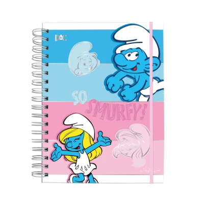 CADERNO SMART 15 DIV 140F UNIV SMURFS REF5550 DAC