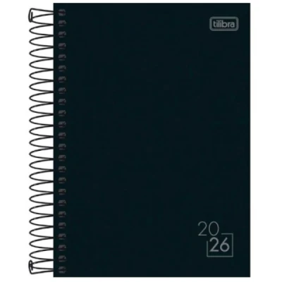 AGENDA ESPIRAL SPICE PRETA M5 TILIBRA
