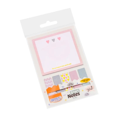 BLOCO ADESIVO SMART NOTES LOVE 6 BLOCOS C/20F CADA BA0102 BRW