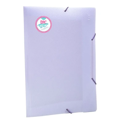 PASTA ELASTICA PLASTICA FINA OFICIO LILAS PASTEL BREEZE 801PP - DAC