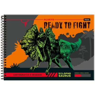 CADERNO DESENHO 80F ESP CD SAUROS FORONI