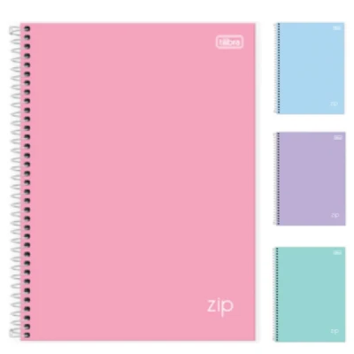 CADERNO 1MT ESP CD 80F UNIV ZIP COLORS TILIBRA