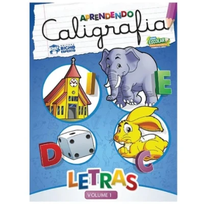 LIVRO CALIGRAFICA N1 LETRAS 24 PG. 20CM X 27CM - BICHO ESPERTO