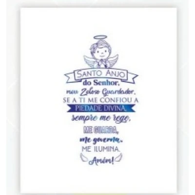 CAIXA PRESENTE SANTO ANJO AZUL TC-010 BELLA ARTE