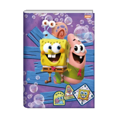 CADERNO BROCHURA 1/4 CD 80F BOB ESPONJA JANDAIA