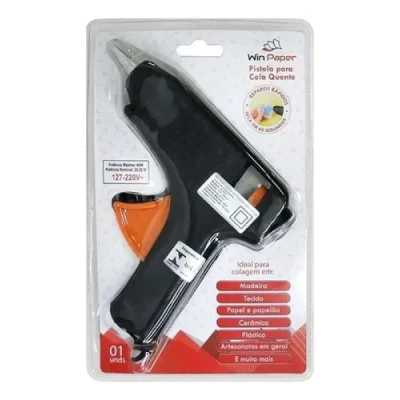 PISTOLA P/COLA QUENTE GRANDE 40W BIVOLT WINPAPER