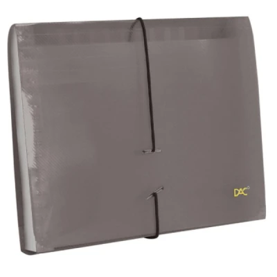 PASTA SANFONADA 12 DIV DUPLICATA FUME REF6011PP DAC