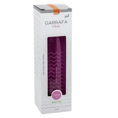 GARRAFA PLASTICA C/ TAMPA AL700ML ROSA GA0200 BRW