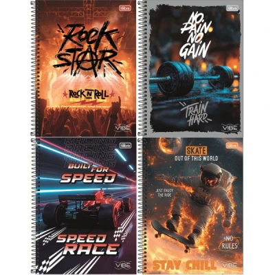 CADERNO ESP CD UNIVERSITÁRIO VIBE MASCULINO - TILIBRA