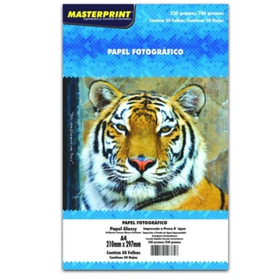 PAPEL FOTO GLOSSY 230G 50F - MASTERPRINT