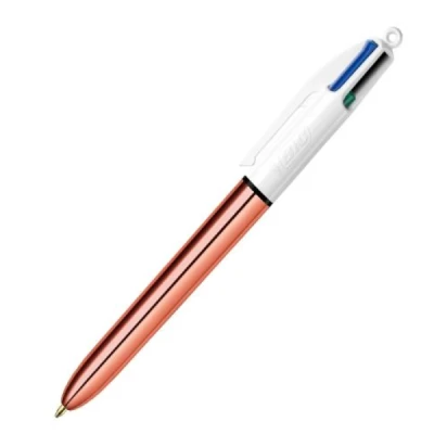 CANETA ESFEROGRAFICA BIC 4 CORES ROSE GOLD BLISTER 520437 - BIC
