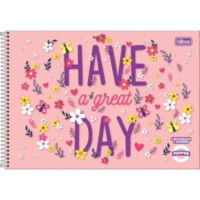 CADERNO DESENHO ESP CD 80F PEPPER TILIBRA