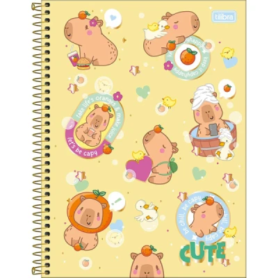 CADERNO 1MT ESP CD 80F UNIV CAPYCLUB TILIBRA