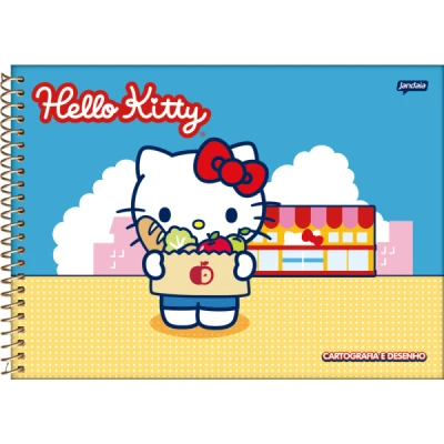 CADERNO DESENHO 80F ESP CD HELLO KITTY JANDAIA