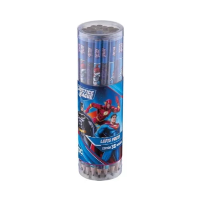 LAPIS DE ESCREVER PRETO N.2  LIGA DA JUSTICA R.902108 TRIS
