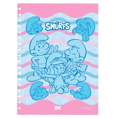 CADERNO SMART 15 DIV 140F UNIV SMURFS REF5550 DAC