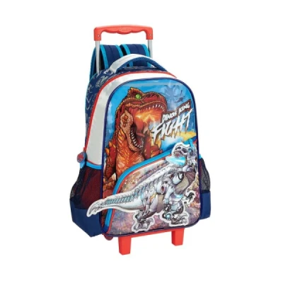 MOCHILA C/RODA CBFS-9152A DINOS KING FUSECO