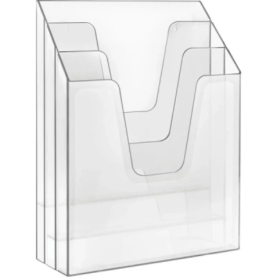 ORGANIZADOR ESCRITORIO VERTICAL TRIPLO CRISTAL REF.86  ACRIMET
