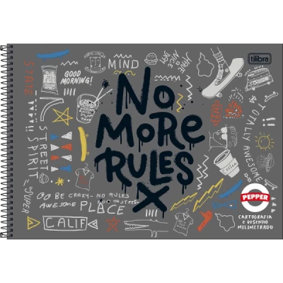 CADERNO DESENHO ESP CD 80F PEPPER S/S TILIBRA