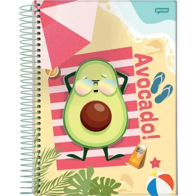 CADERNO 10MT 160F CD AVOCADO JANDAIA